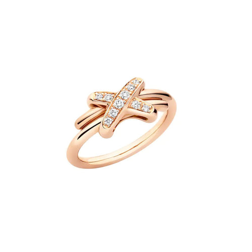 [Aetheris]ROSE GOLD DIAMOND RING SET