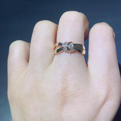 [Aetheris]LIENS RING ROSE GOLD DIAMOND