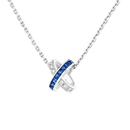 [Aetheris]LIENS DIAMOND SILVER NECKLACE