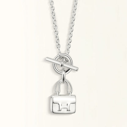 [Aetheris]POP H PEDANT SILVER NECKLACE