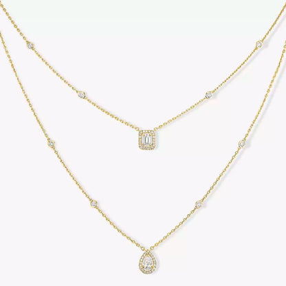 [Aetheris]MY TWIN 2-ROW DIAMOND NECKLACE