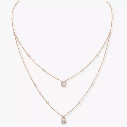 [Aetheris]MY TWIN 2-ROW DIAMOND NECKLACE