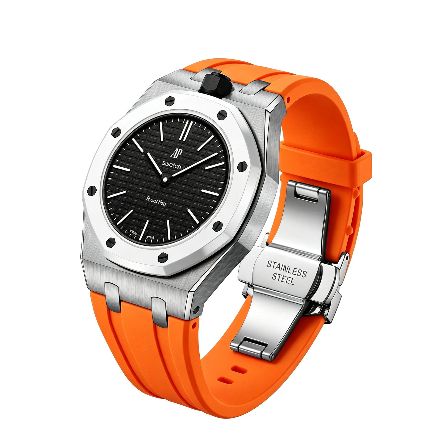 [Aetheris]Royal Oak Pop Exclusive Stahlgehäuse und Silikonarmband mit Wiege