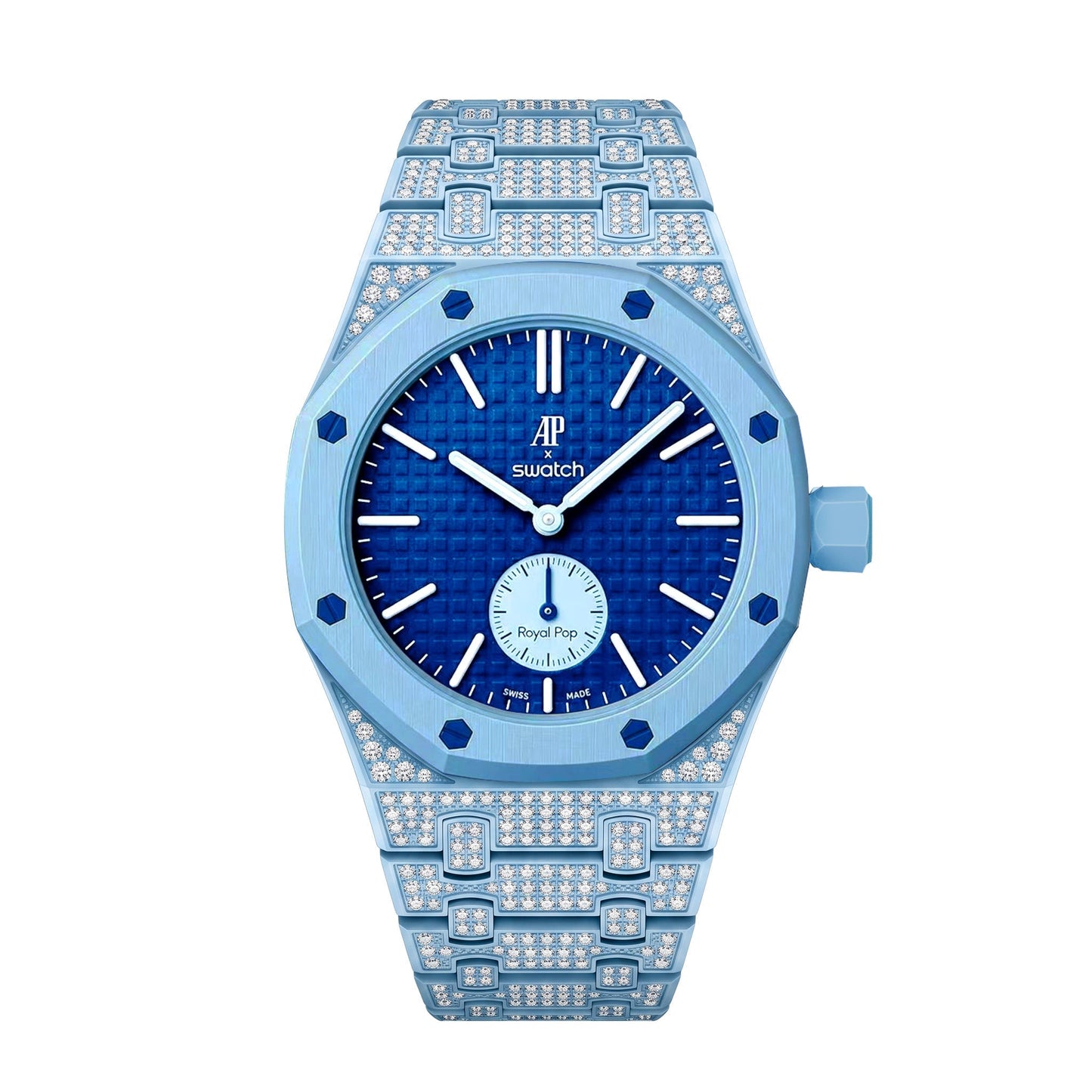 [Aetheris]Royal Oak Pop Exclusive Bioceramic Case & Bioceramic Strap Full Diamond