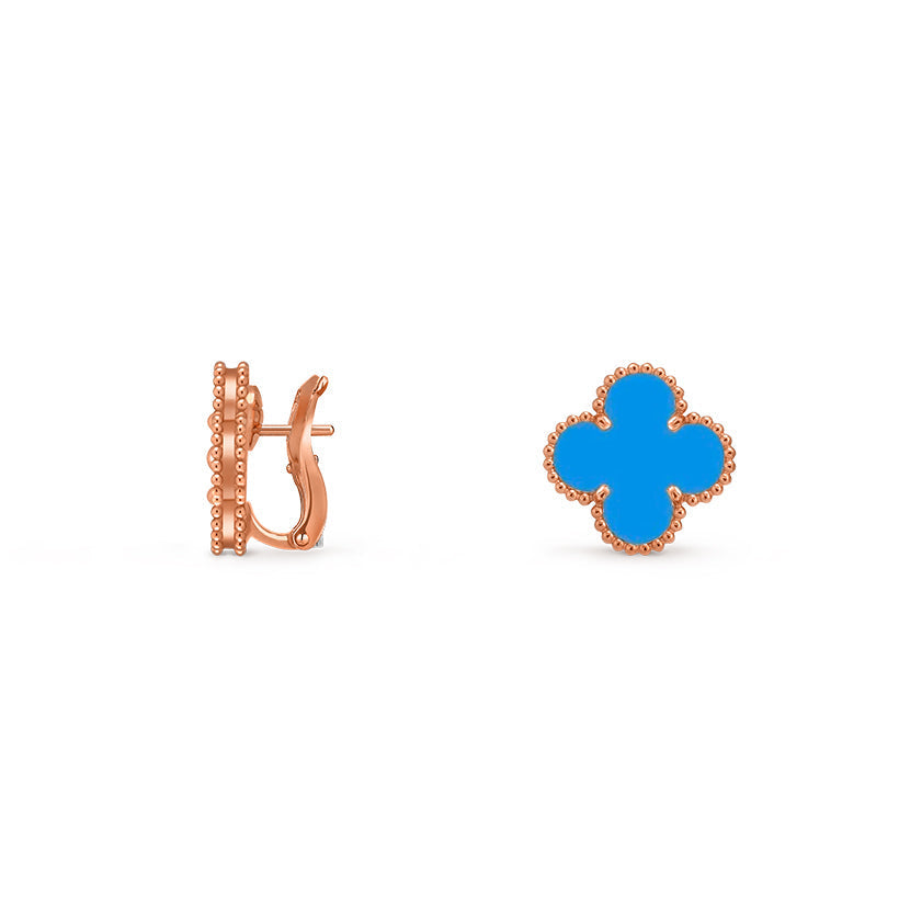 [Aetheris]15MM KLEEBENBLUMEN-OHRSTECKER ROSÉGOLD KOLLEKTION