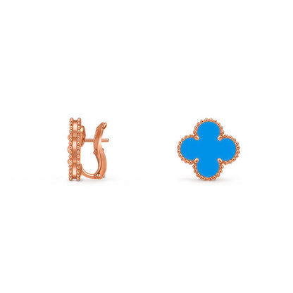 [Aetheris]15MM KLEEBENBLUMEN-OHRSTECKER ROSÉGOLD KOLLEKTION