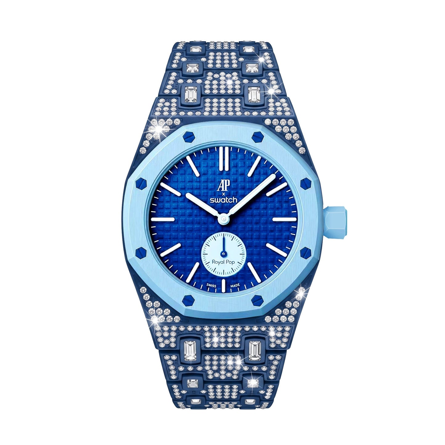 [Aetheris]Royal Oak Pop Exclusive Bioceramic Case & Bioceramic Strap Full Diamond
