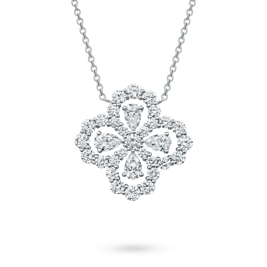 [Aetheris]LOOP NECKLACE FULL MOTIF DIAMOND 16MM MULTIPLE COLORS