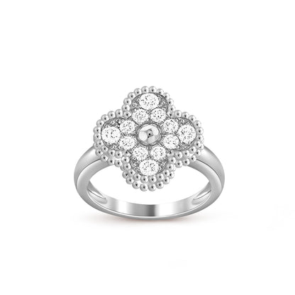 [Aetheris]LUCKY CLOVER VINTAGE WEISSGOLD-RINGKOLLEKTION