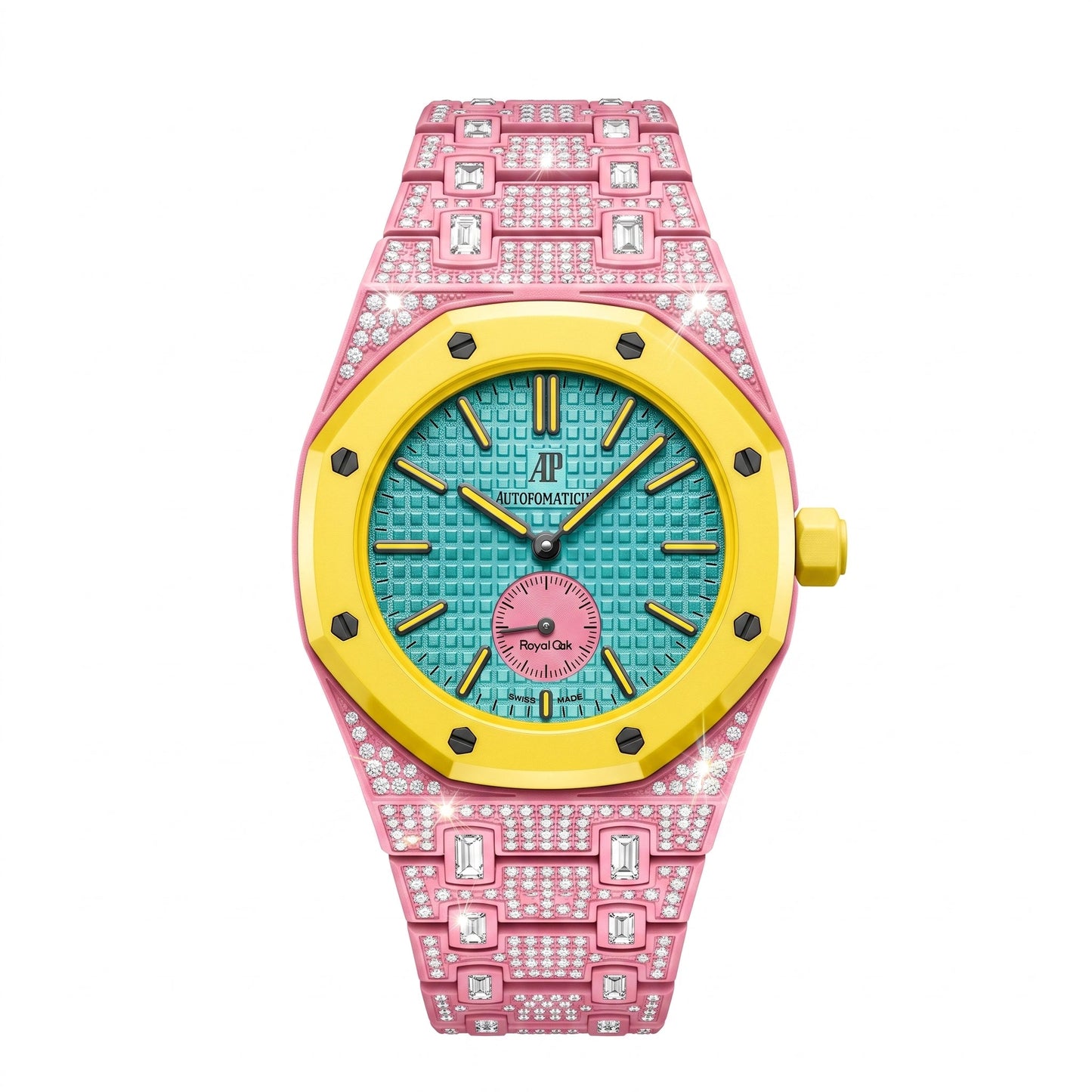 [Aetheris]Royal Oak Pop Exclusive Bioceramic Case & Bioceramic Strap Full Diamond