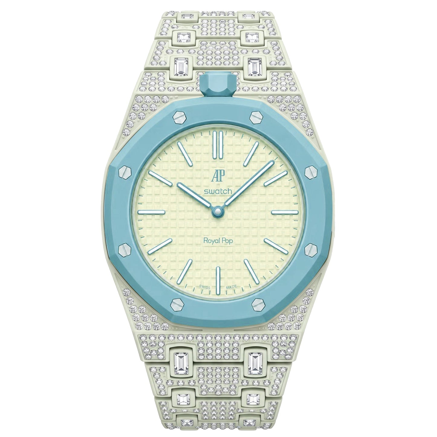 [Aetheris]Royal Oak Pop Exclusive Bioceramic Case & Bioceramic Strap Full Diamond