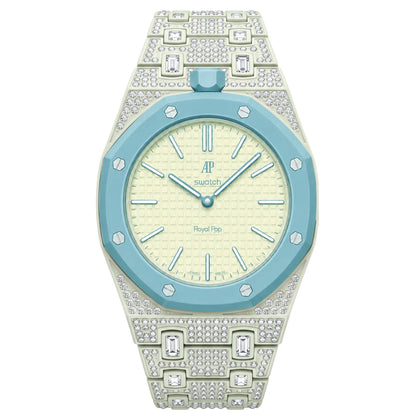 [Aetheris]Royal Oak Pop Exclusive Bioceramic Case & Bioceramic Strap Full Diamond