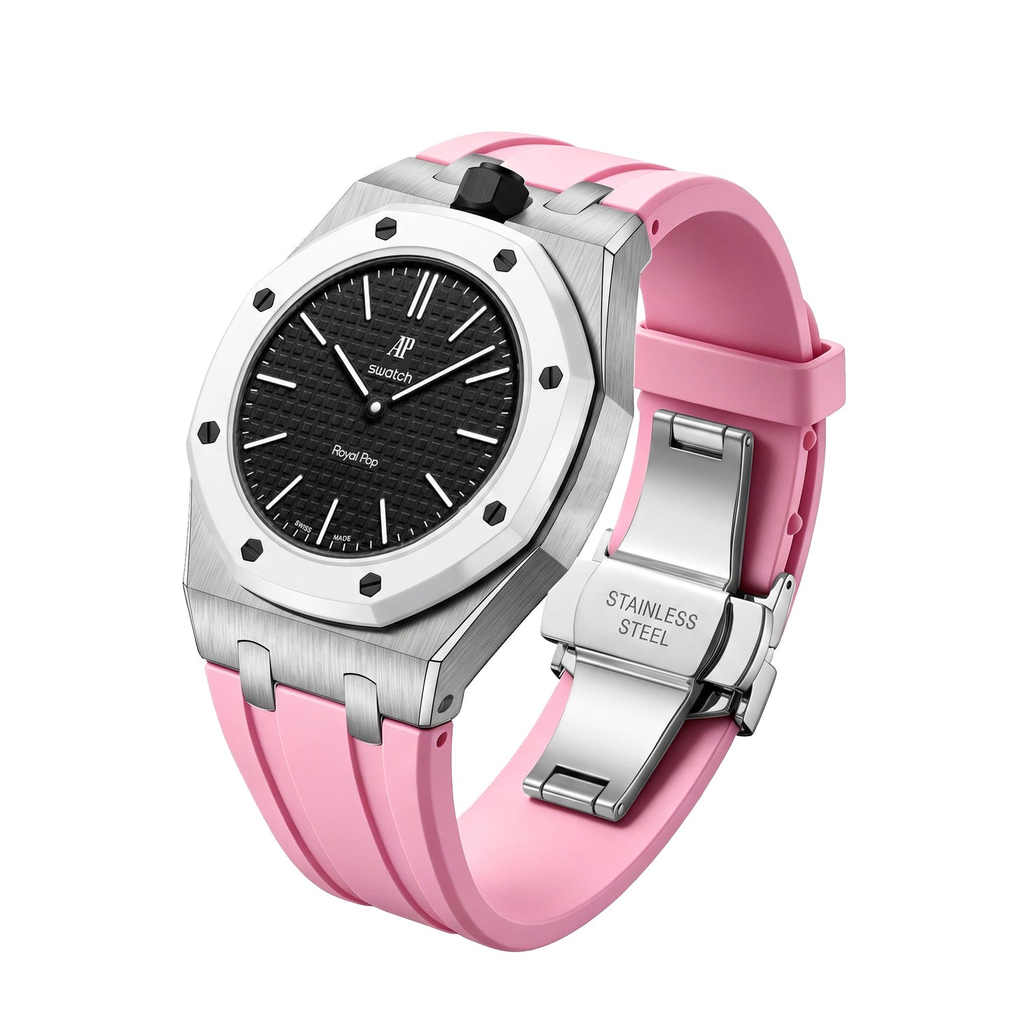 [Aetheris]Royal Oak Pop Exclusive Stahlgehäuse und Silikonarmband mit Wiege