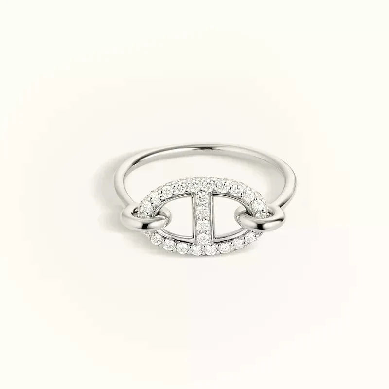 [Aetheris]RONDE KLEINER SILBER-DIAMANTENRING