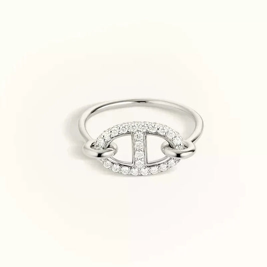 [Aetheris]RONDE SMALL SILVER DIAMOND RING