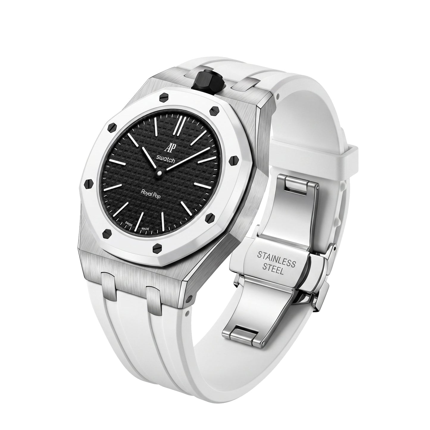 [Aetheris]Royal Oak Pop Exclusive Stahlgehäuse und Silikonarmband mit Wiege
