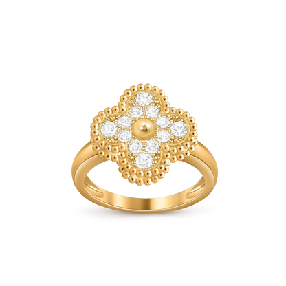 [Aetheris]LUCKY CLOVER VINTAGE GOLD RING COLLECTION