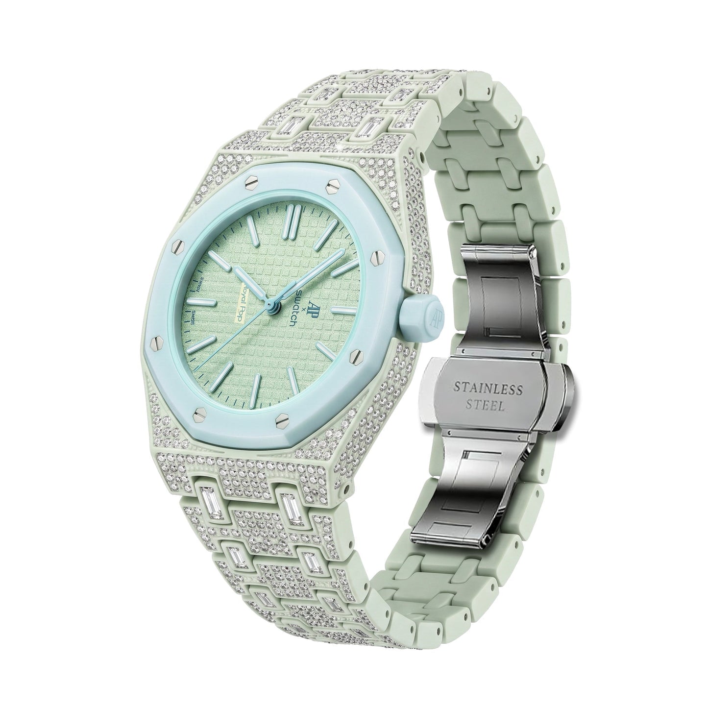 [Aetheris]Royal Oak Pop Exclusive Bioceramic Case & Bioceramic Strap Full Diamond