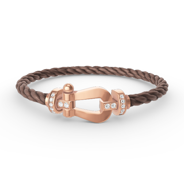 [Aetheris]KRAFT GROSSES HUFEISEN HALBDURCHSICHTIGES ARMBAND - ROSÉGOLD