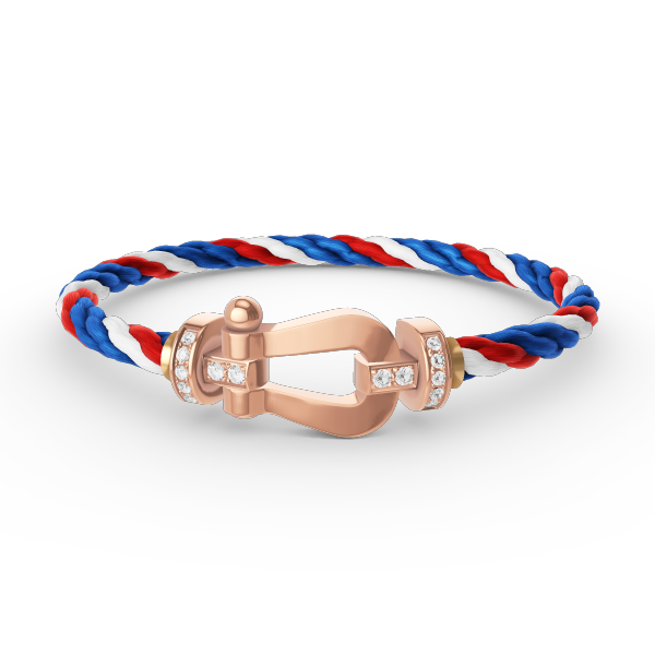 [Aetheris]KRAFT GROSSES HUFEISEN HALBDURCHSICHTIGES ARMBAND - ROSÉGOLD