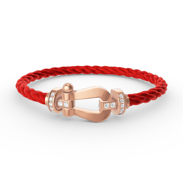 [Aetheris]KRAFT GROSSES HUFEISEN HALBDURCHSICHTIGES ARMBAND - ROSÉGOLD
