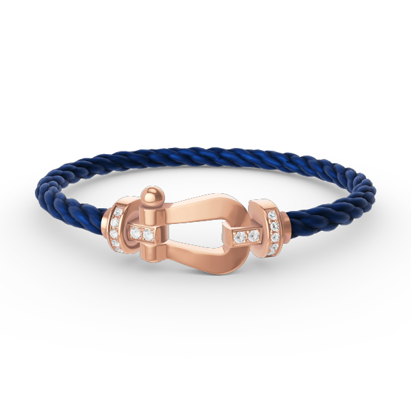 [Aetheris]KRAFT GROSSES HUFEISEN HALBDURCHSICHTIGES ARMBAND - ROSÉGOLD