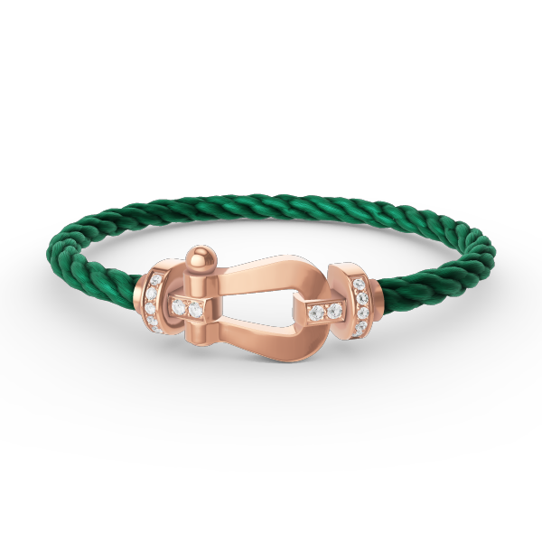 [Aetheris]KRAFT GROSSES HUFEISEN HALBDURCHSICHTIGES ARMBAND - ROSÉGOLD