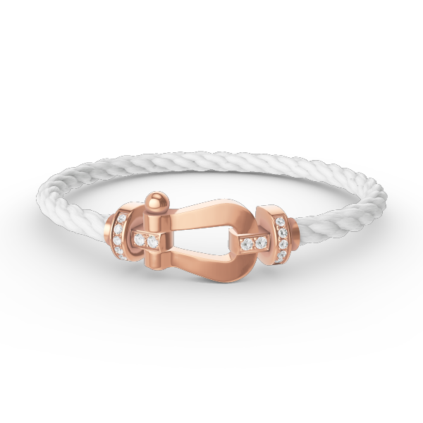 [Aetheris]KRAFT GROSSES HUFEISEN HALBDURCHSICHTIGES ARMBAND - ROSÉGOLD