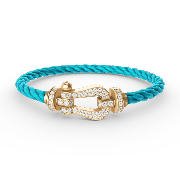 [Aetheris]FORCE LARGE HORSESHOE FULL DIAMOND BRACELET - GOLD