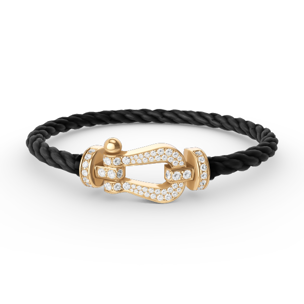 [Aetheris]FORCE LARGE HORSESHOE FULL DIAMOND BRACELET - GOLD