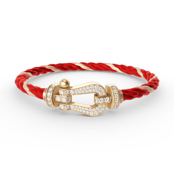 [Aetheris]FORCE LARGE HORSESHOE FULL DIAMOND BRACELET - GOLD