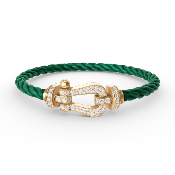 [Aetheris]FORCE LARGE HORSESHOE FULL DIAMOND BRACELET - GOLD