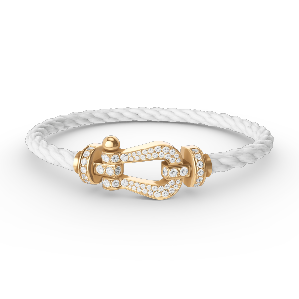 [Aetheris]FORCE LARGE HORSESHOE FULL DIAMOND BRACELET - GOLD