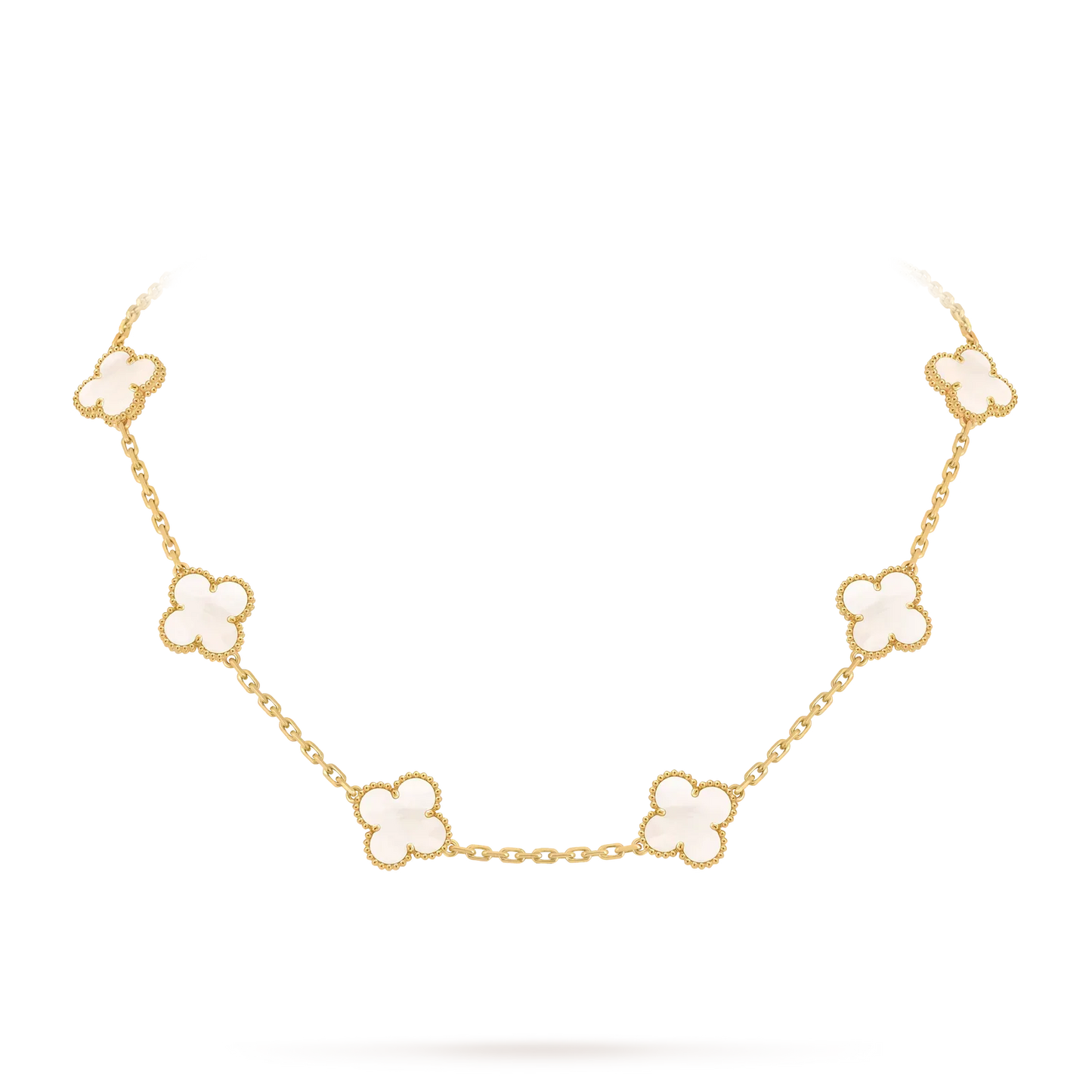[Aetheris]KLASSISCHE GLÜCKS-KLEE-HALSKETTE MIT 10 MOTIVEN AUS DER GOLD-KOLLEKTION