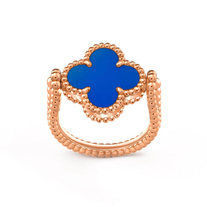 [Aetheris]LUCKY CLOVER ROSE GOLD WENDEBARER RING
