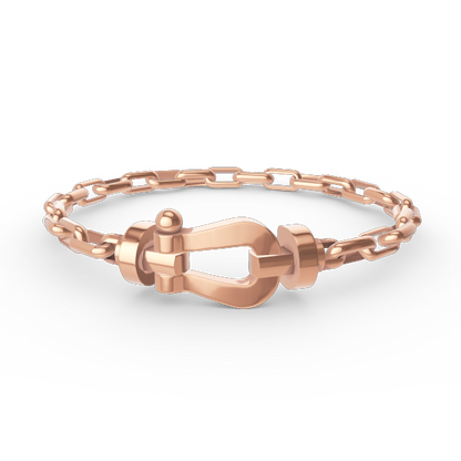[Aetheris]FORCE LARGE HORSESHOE CLASP METAL BRACELET