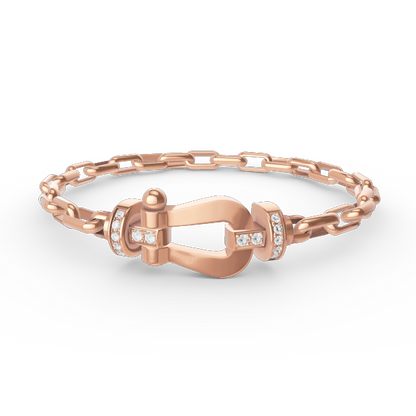 [Aetheris]FORCE LARGE HORSESHOE CLASP METAL BRACELET