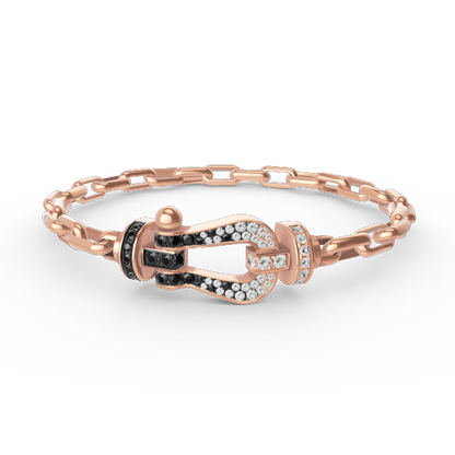 [Aetheris]FORCE LARGE HORSESHOE CLASP METAL BRACELET