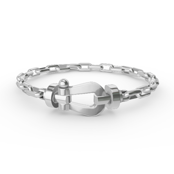 [Aetheris]FORCE LARGE HORSESHOE CLASP METAL BRACELET