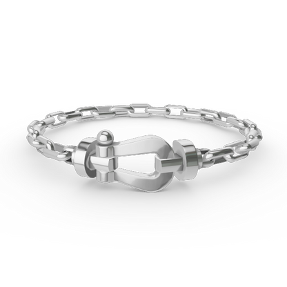 [Aetheris]FORCE LARGE HORSESHOE CLASP METAL BRACELET
