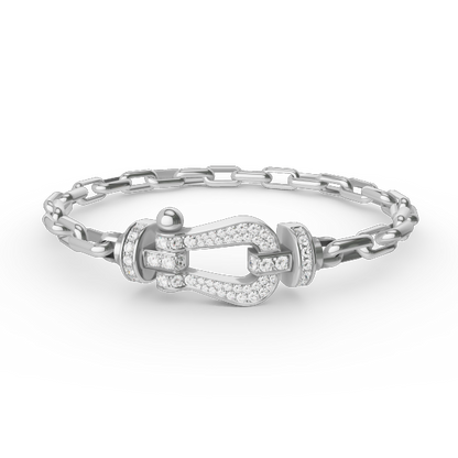[Aetheris]FORCE LARGE HORSESHOE CLASP METAL BRACELET