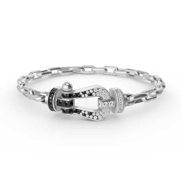 [Aetheris]FORCE LARGE HORSESHOE CLASP METAL BRACELET