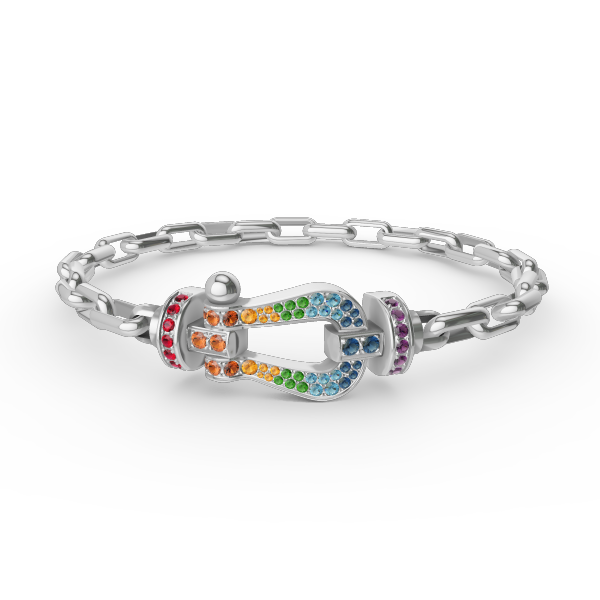 [Aetheris]FORCE LARGE HORSESHOE CLASP METAL BRACELET