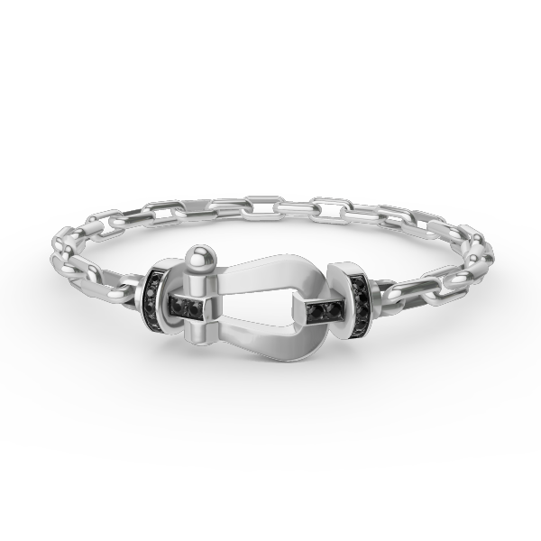 [Aetheris]FORCE LARGE HORSESHOE CLASP METAL BRACELET