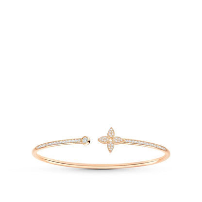 [Aetheris]IDYLLE ROSE GOLD OPEN BRACELET DIAMOND PAVED
