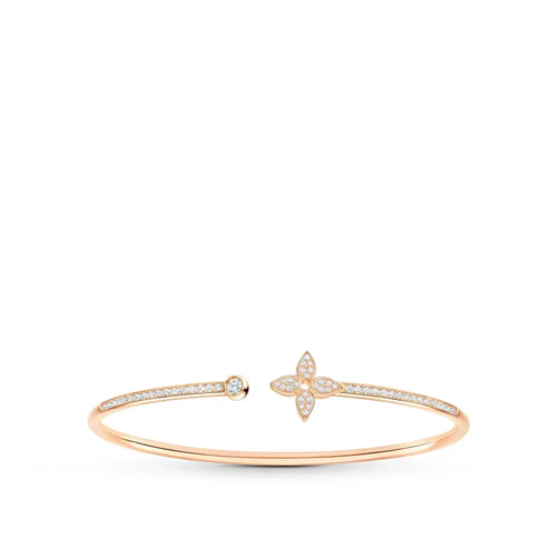 [Aetheris]IDYLLE ROSE GOLD OPEN BRACELET DIAMOND PAVED