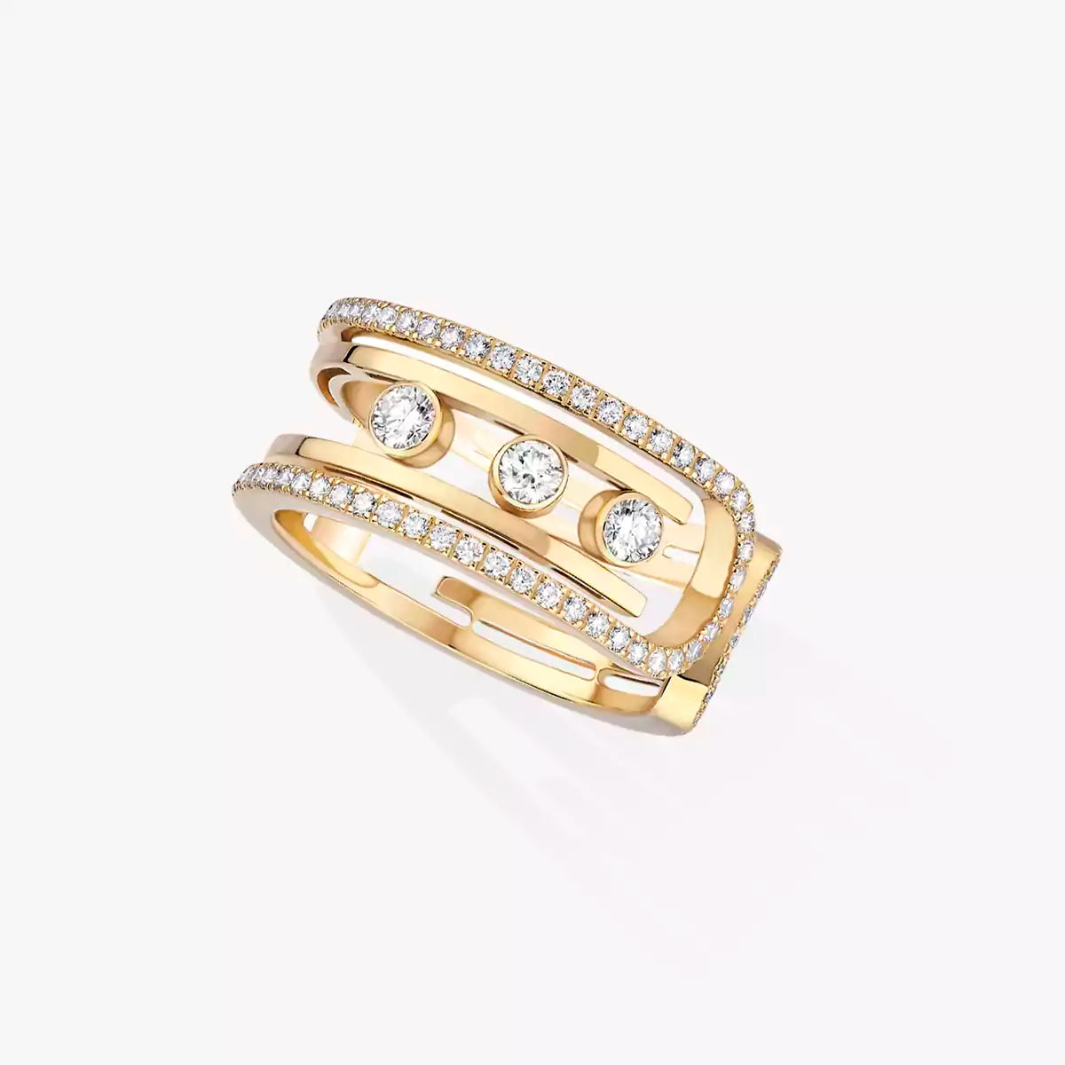 [Aetheris] OPEN MOVE 10-DIAMANT PAVE-RING