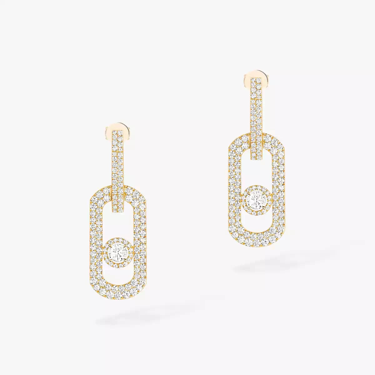 [Aetheris]SO MOVE XL FULL-PAVÉ DIAMOND PENDANT EARRINGS