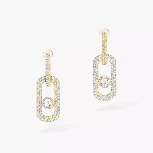 [Aetheris]SO MOVE XL FULL-PAVÉ DIAMOND PENDANT EARRINGS