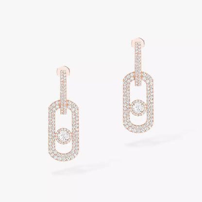 [Aetheris]SO MOVE XL FULL-PAVÉ DIAMOND PENDANT EARRINGS